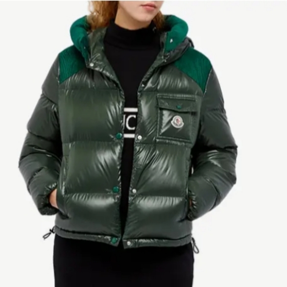 Moncler Green Hooded Down Jacket Sz US Medium/Small - Picture 14 of 16